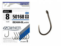 Owner Hooks Iseama 50168 6 Szakáll Nélküli, Füles Pontyozó Horog 10db (50168-006)