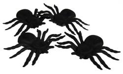  Halloween pók dísz készlet 4 db-os 7 x 10 cm (23777) (23777)