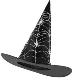  Fekete boszorkány kalap pókháló mintával (w5151S) (w5151S)