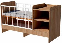  Lili Uno 3in1 baba kombi kiságy 120×60 cm ágyneműtartó nélkül - Világos sonoma