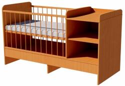 Kinder Mobel Lili Uno 3in1 baba kombi kiságy 120×60 cm ágyneműtartó nélkül - Bükk