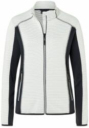James & Nicholson Női fleece sztreccs pulóver JN783 - Off-white / sötétszürke | L (1-JN783-1771348)