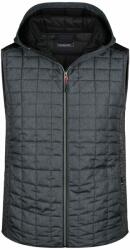 James & Nicholson (Daiber) Férfi varrott mellény JN768 - Szürke melírozott / antracit melírozott | 3XL (1-JN768-1781649)