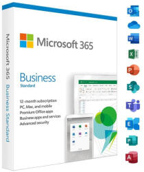 Microsoft 365 Business Standard, ESD, 1 User, 1 an, 15 dispozitive, Multi Languages (C46)