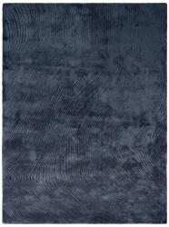 CANYON Park Blue, sötétkék, selymes 3 D felületű, kézi csomózású prémium szőnyeg