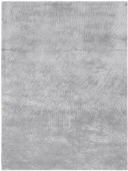 CANYON Silver, világosszürke, selymes 3 D felületű, kézi csomózású prémium szőnyeg
