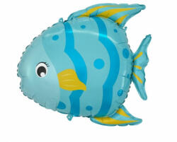 Mezőfi Team Kft Kék halacska, fólia lufi, 70*89 cm, csomagolt