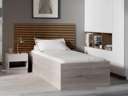  BELLA ágy 90x200 cm, szarvasgomba tölgy Ágyrács: Lamellás ágyrács, Matrac: Deluxe 10 cm matrac