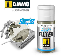 AMMO by MIG Jimenez AMMO ACRYLIC FILTER Light Gray 15 ml (A. MIG-0827)