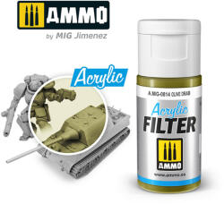 AMMO by MIG Jimenez AMMO ACRYLIC FILTER Olive Drab 15 ml (A. MIG-0814)