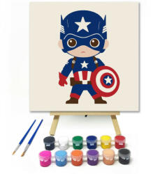  Csillagos pajzsos harcos - gyerek számfestő készlet