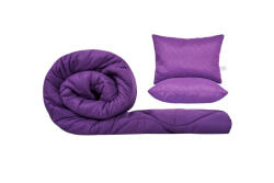 Somnart Set SomnART gama Coral, Pilota 200x220 cm si 2 perne 50x70 cm Purple Magic (SET.PIL.2PRN.200X220.PRP)