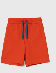 United Colors of Benetton gyerek pamut rövidnadrág piros, állítható derekú - piros 90 - answear - 4 690 Ft