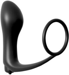 Pipedream - Analfantasy - анален вибратор за пръст с пенис пръстен (черен)