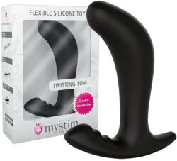 mystim Twisting Tom - електроанално дилдо (черно) - lovesexshop