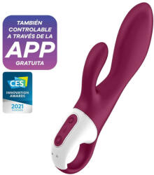 Satisfyer Heated Affair - затоплящ вибратор с клиторен накрайник (червен)