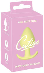 Cuties Mini Butt Plug - силиконов анален плъг (жълт, 3, 1 см) - lovesexshop