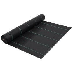 vidaXL fekete PP talajtakaró szőnyeg 1 x 50 m (313061) - balena