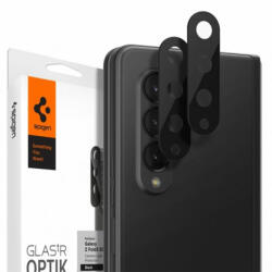 Spigen Folie de protectie telefon camera Spigen Optik. Tr, pentru Galaxy Z Fold 3, Set 2x, Sticla Securizata, Transparent / Negru