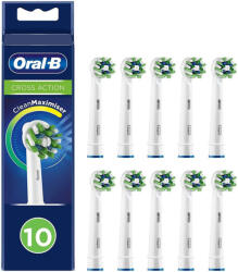 Oral-B Set 10 rezerve periuta electrica Oral-B, Cross Action CleanMaximizer, EB50RB-10, 10pcs, Alb