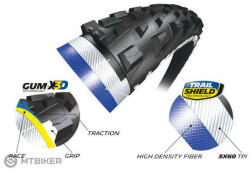 Michelin Force AM Competition line GUM-X3D 27, 5x2, 60" TS TLR MTB külső gumi kevlár