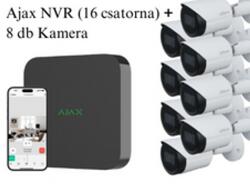 AJAX NVR BL - 16 Csatornás hálózati rögzítő + 8 db Dahua IPC-HFW2441S-S-0360B 4 Mpx-es IP kamera