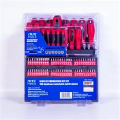 IRIS TOOLS SDB-100-025 100 darabos csavarhúzó és bit készlet (SDB-100-025) - bestbyte