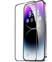 Folie de protectie Ecran OEM pentru Apple iPhone 15 Pro, Sticla Securizata, Full Glue, 21D (Negru/Transparent)