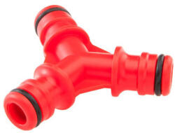 VERTO Y-típusú osztó, anyag műanyag, 1/2" és 3/4", piros, 15G744
