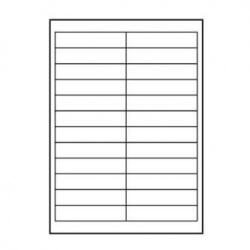 Logo Logós címkék 100mm x 23mm, A4, matt, fehér, 24 címke, 140g/m2, 25 darabos csomag, tintasugaras és lézernyomtatókhoz