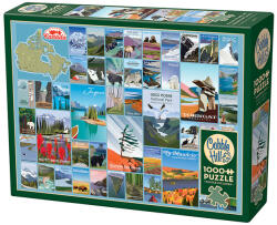 Cobble Hill 1000 db-os puzzle - National Parks and Reserves of Canada (40071) (40071)