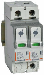 Legrand 412221 túlfeszültség-levezető T2 20KA 2P (412221)