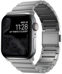 Nomad Titanium Apple Watch 42/44/45/49mm fém szíj, ezüst (NM1A4HSXT0) - speedshop