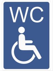 Indicator Informare WC persoane cu handicap material PVC, 148x210mm IIPVCWCPHA5