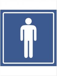  Indicator Informare WC barbati PVC, 95x95mm IIPVCWCB