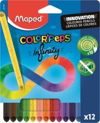 Maped Creioane colorate Maped Color Peps Infinity, 12 culori/set 861600