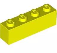 LEGO® 3010c236 - LEGO neon sárga kocka 1 x 4 méretű (3010c236)