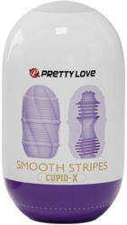 Pretty Love Smooth Stripes Cupid-X maszturbátor (mályva) - szeresdmagad