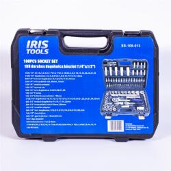 IRIS TOOLS SS-108-013 108 darabos dugókulcs készlet (1/4"&1/2") (SS-108-013)