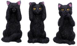 Nemesis Now Set de statuete Nemesis Now Adult: Humor - Three Wise Felines, 8 cm (U4802P9) Figurina