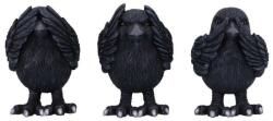 Nemesis Now Set de statuete Nemesis Now Adult: Humor - Three Wise Ravens, 8 cm (B6023V2) Figurina
