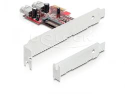 Delock PCI-E x1 2 portos IO vezérlő (USB 3.0 internal) (89272)