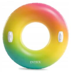Intex 58202 nagyméretű felfújható úszógyűrű, 97 cm, szivárvány szín
