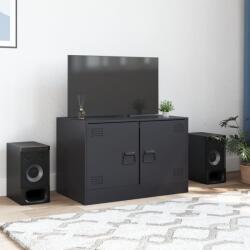 vidaXL fekete acél TV-szekrény 67 x 39 x 44 cm (841631)
