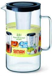 SIMAX Glass that Lasts SIMAX kancsó hűtőbetéttel 2, 5 L fekete tetővel (SX-401118)