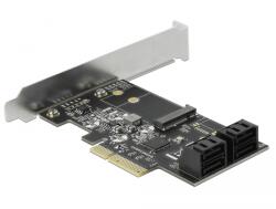 Delock 90396 4x belső SATA/1x M. 2 port bővítő PCIe kártya (90396) - mall