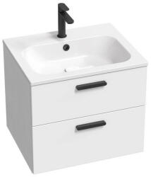 RAVAK SD Chrome II 800 mosdószekrény két fiókkal, fekete fogantyúval X000001746 (X000001746)