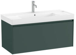 Roca Ona fiókos alsószekrény kerámia mosdóval 100x46 cm, matt zöld A851686513 (A851686513)
