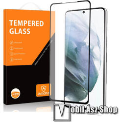 Amorus SAMSUNG Galaxy S22 Plus 5G (SM-S906), AMORUS üvegfólia, 9H, 0, 3mm, Teljes, Fekete
