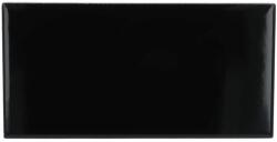7, 5X15 Equipe Evolution Negro Brillo fekete fényes csempe